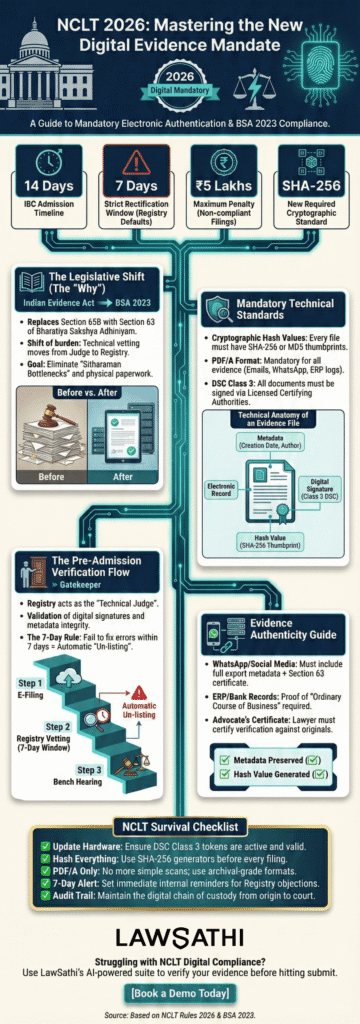 NCLT Procedure Changes 2026: Guide to Mandatory Electronic Evidence Authentication