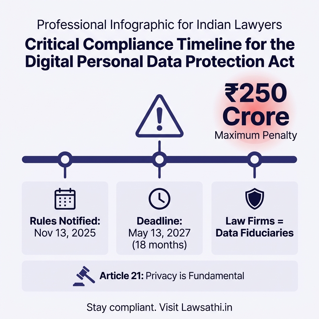 The DPDP 2026 Timeline & Stakes for Law Firms