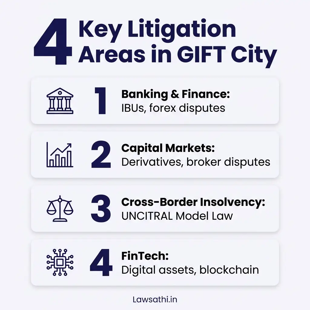 Four Key Litigation Practice Areas in GIFT City