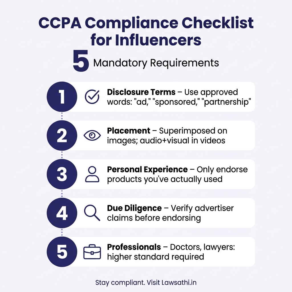 CCPA Guidelines: Mandatory Compliance Requirements for Influencers
