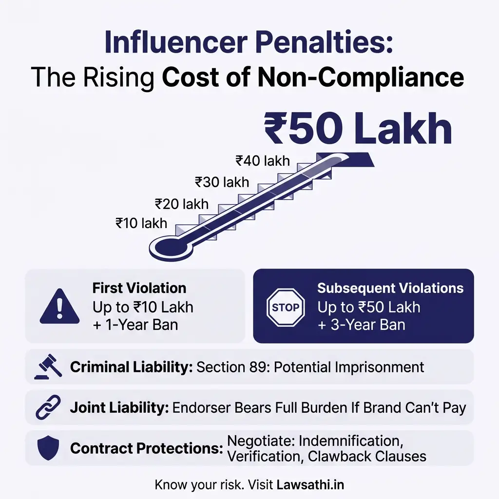 Penalties Under Consumer Protection Act 2019: What Influencers Face