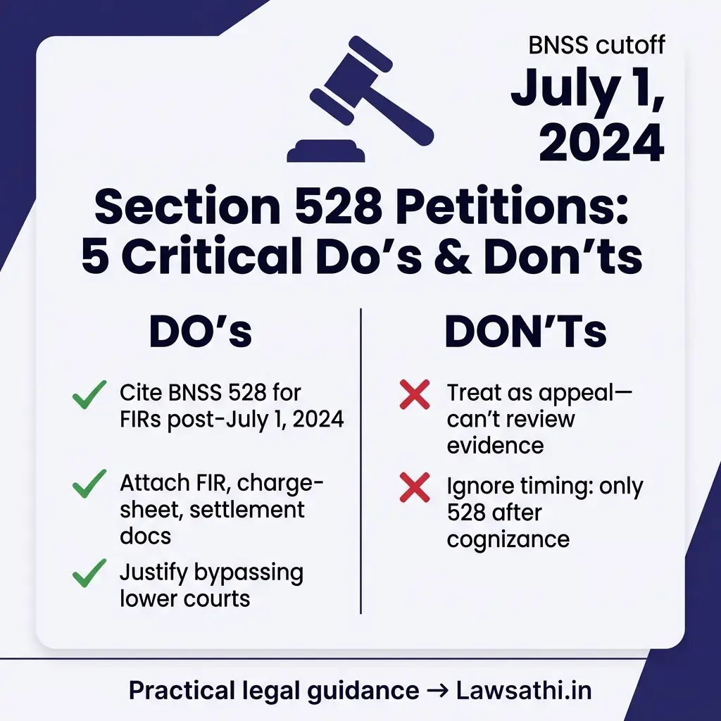 Common Mistakes & Practical Strategy for Section 528 Petitions