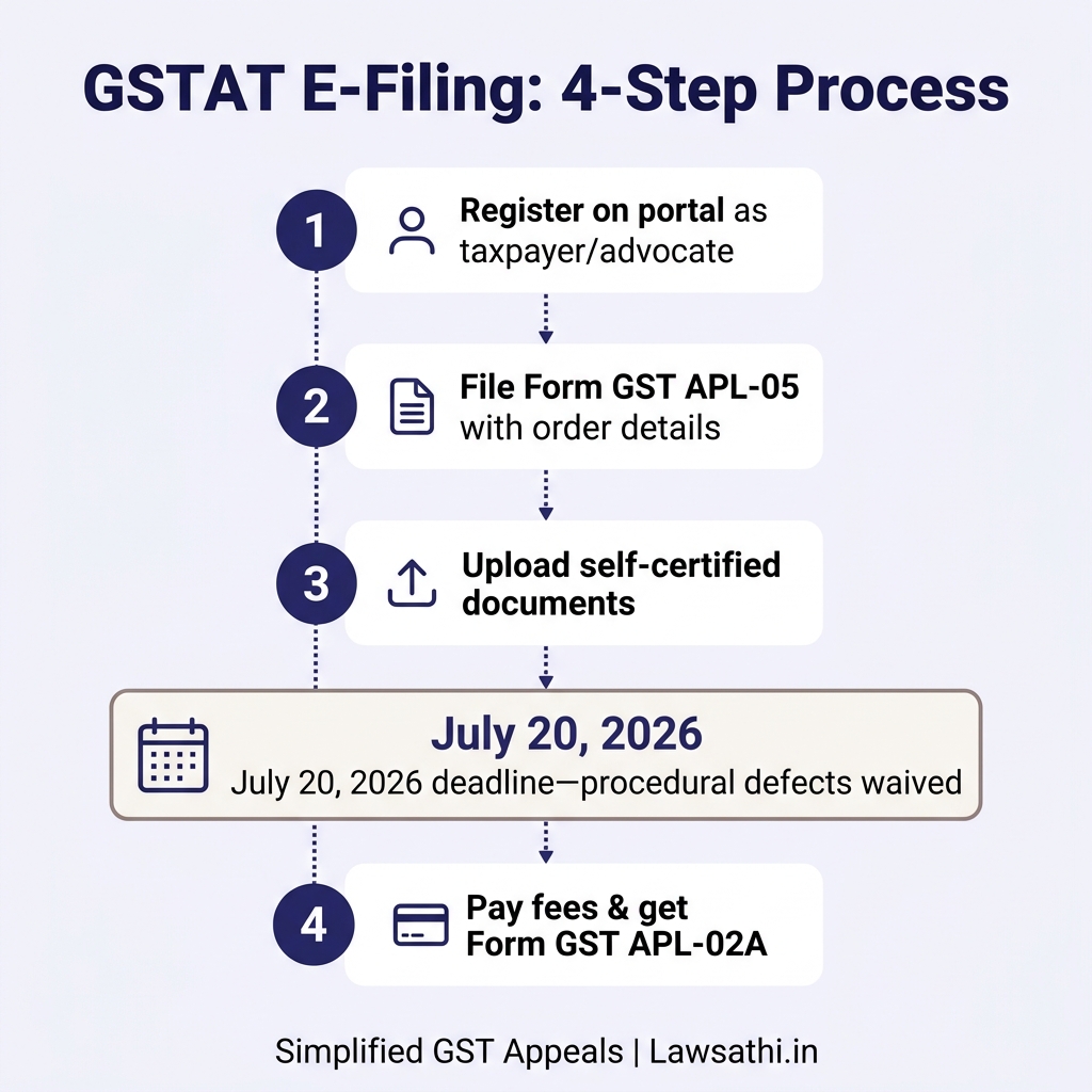 Step-by-Step GSTAT E-Filing Process