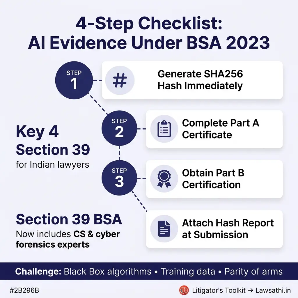 Litigator's Checklist: Admitting AI-Generated Evidence Under BSA 2023