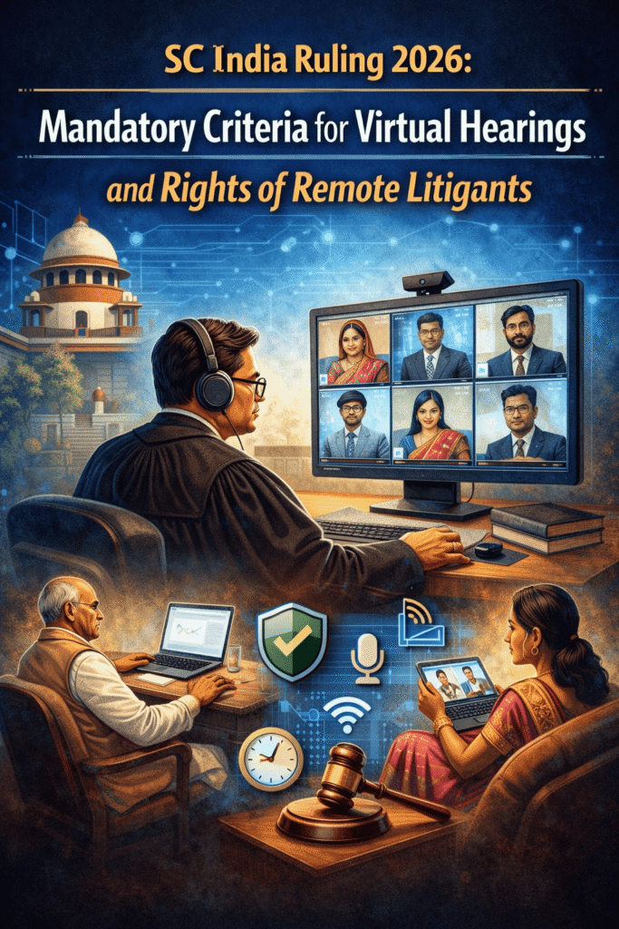 Mandatory Criteria for Virtual Hearings and Rights of Remote Litigants