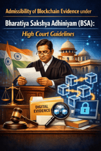Admissibility of Blockchain Evidence under Bharatiya Sakshya Adhiniyam (BSA)