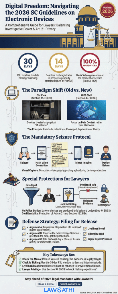 Supreme Court 2026 Guidelines on Interim Custody of Electronic Devices: A Guide for Lawyers