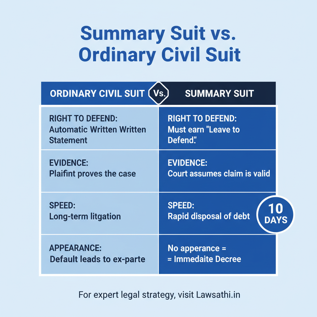 Order 37 CPC vs. Ordinary Civil Suits