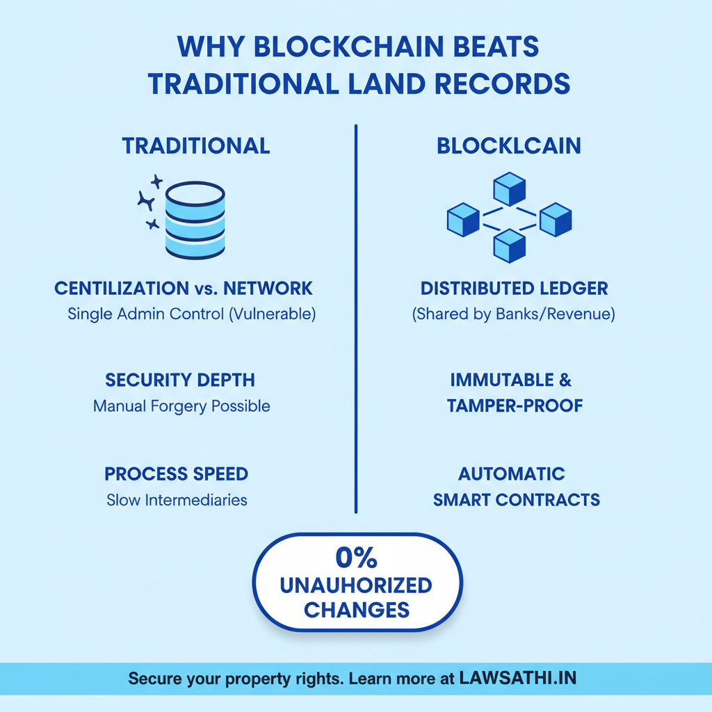 Blockchain vs. Traditional Databases in Land Records