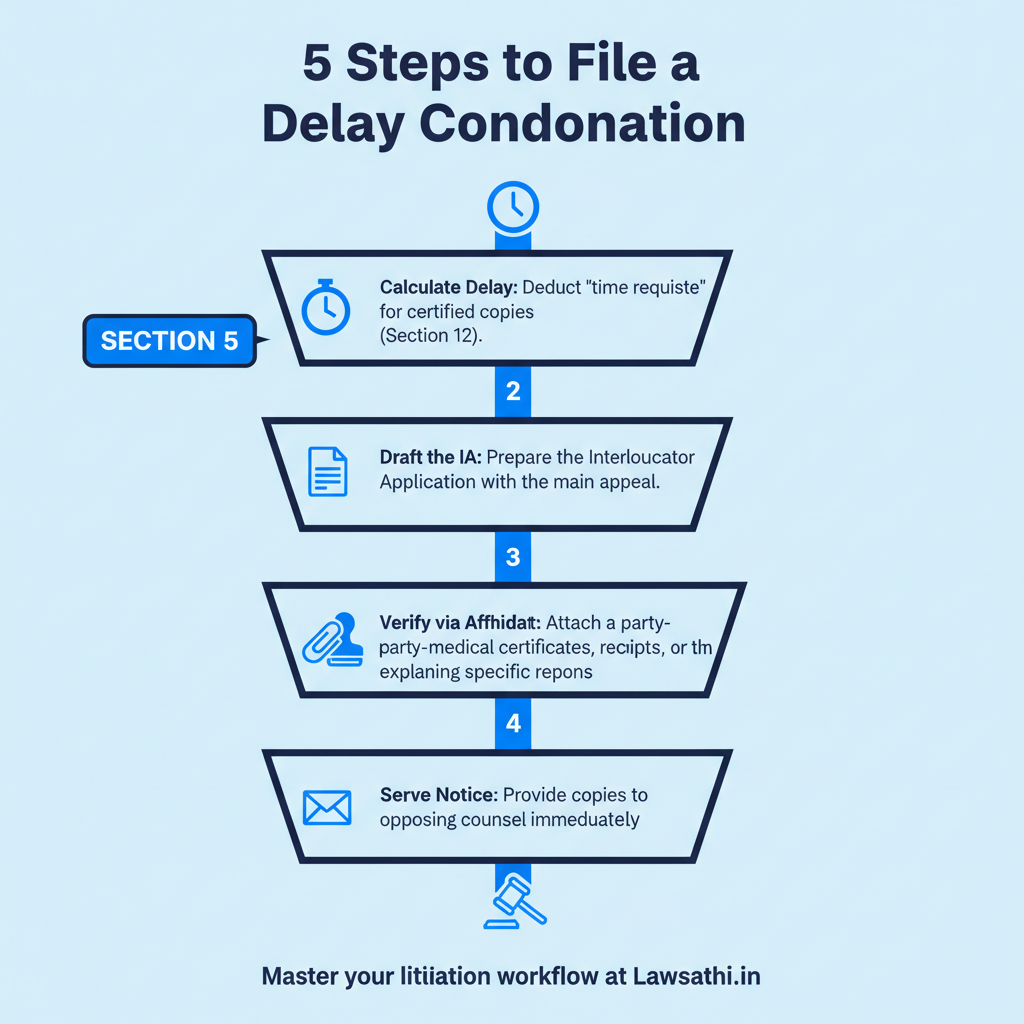 Step-by-Step: Filing a Delay Condonation Application