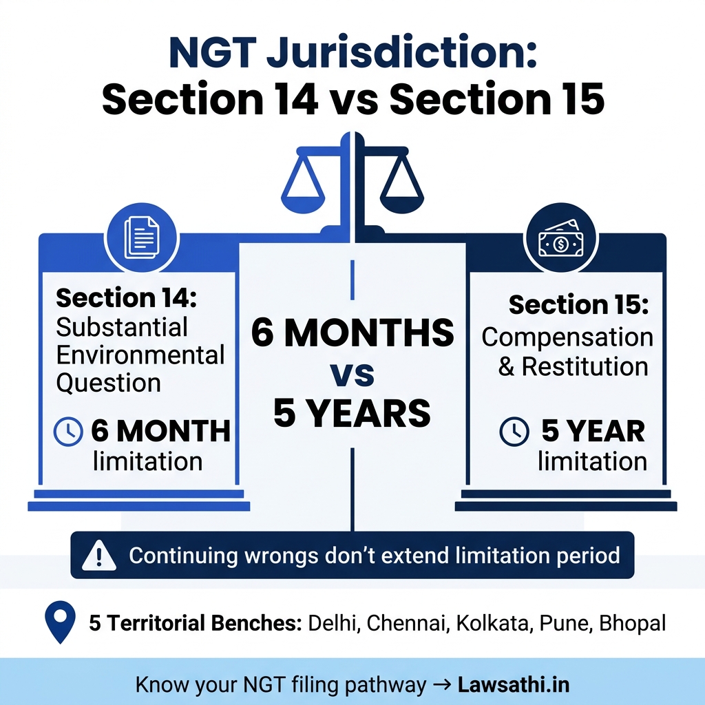 NGT Jurisdictional Thresholds: Section 14 vs Section 15