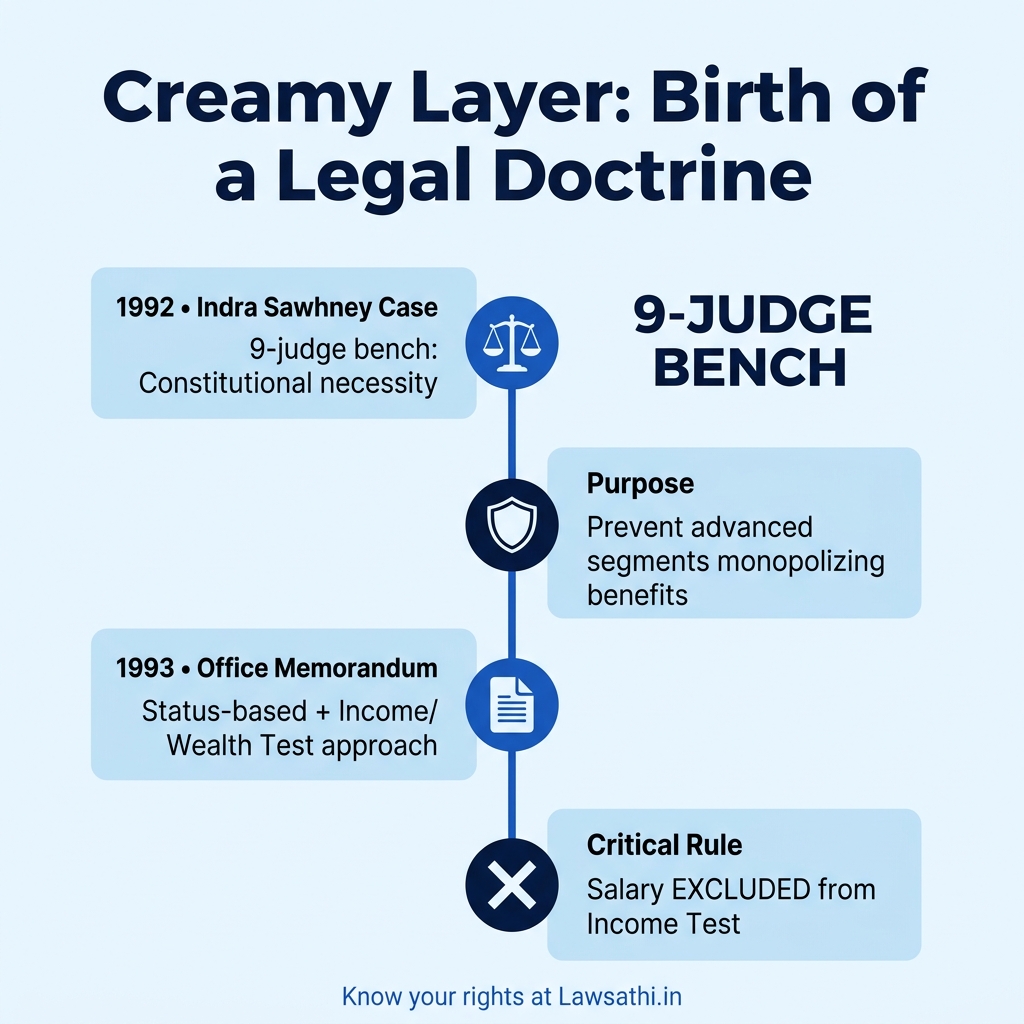 The Creamy Layer Framework: Origin & Legal Foundation