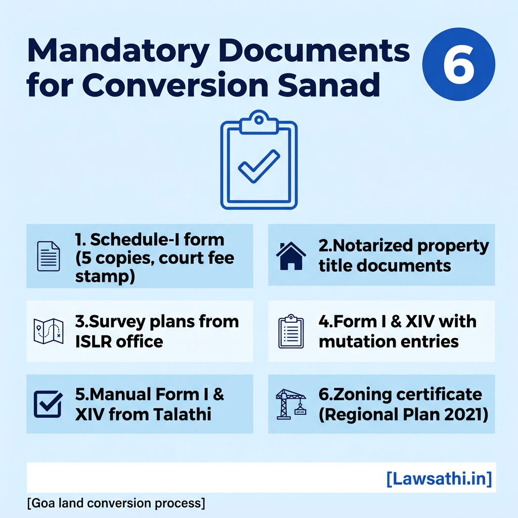 Mandatory Documents Checklist for Conversion Sanad