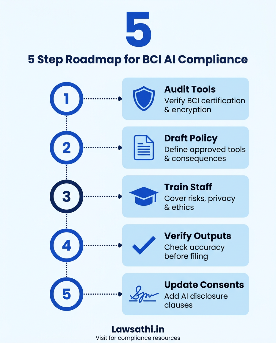 5-Step Compliance Checklist for Indian Law Firms
