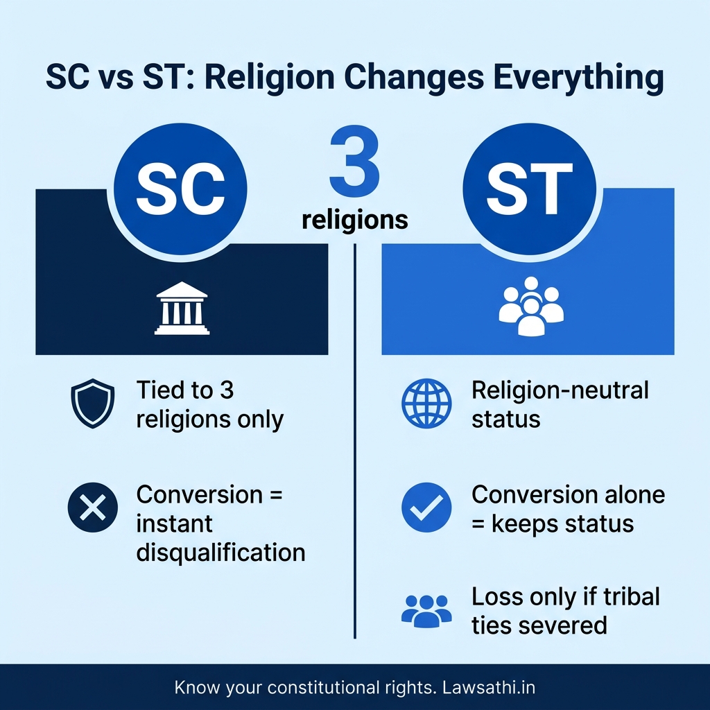 SC vs ST: Different Treatment Under the Constitution