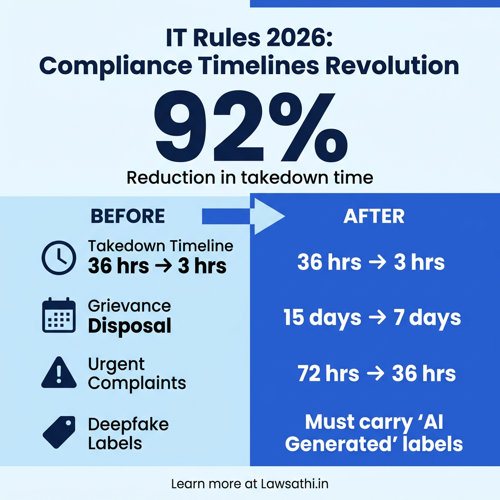 IT Rules Amendment 2026: Compliance Timeline Revolution