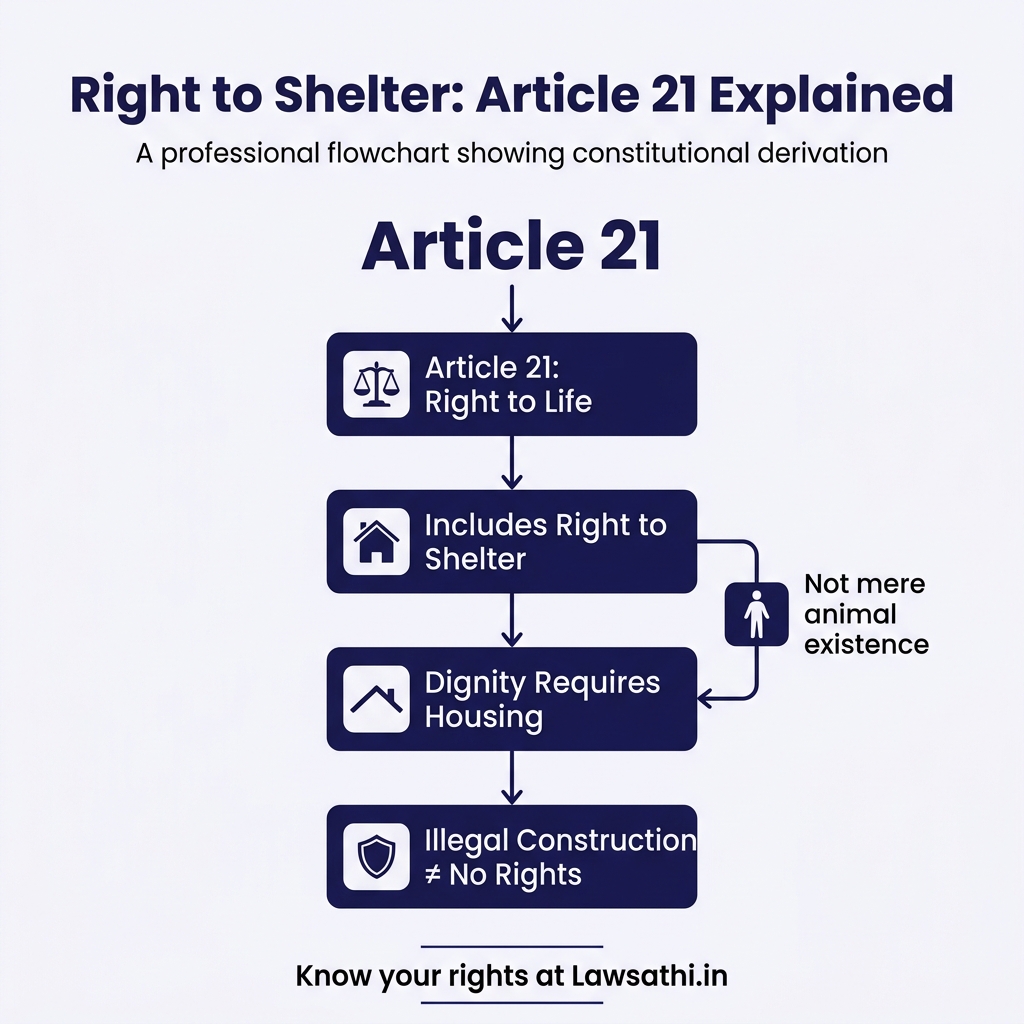 Right to Shelter: The Constitutional Framework Under Article 21
