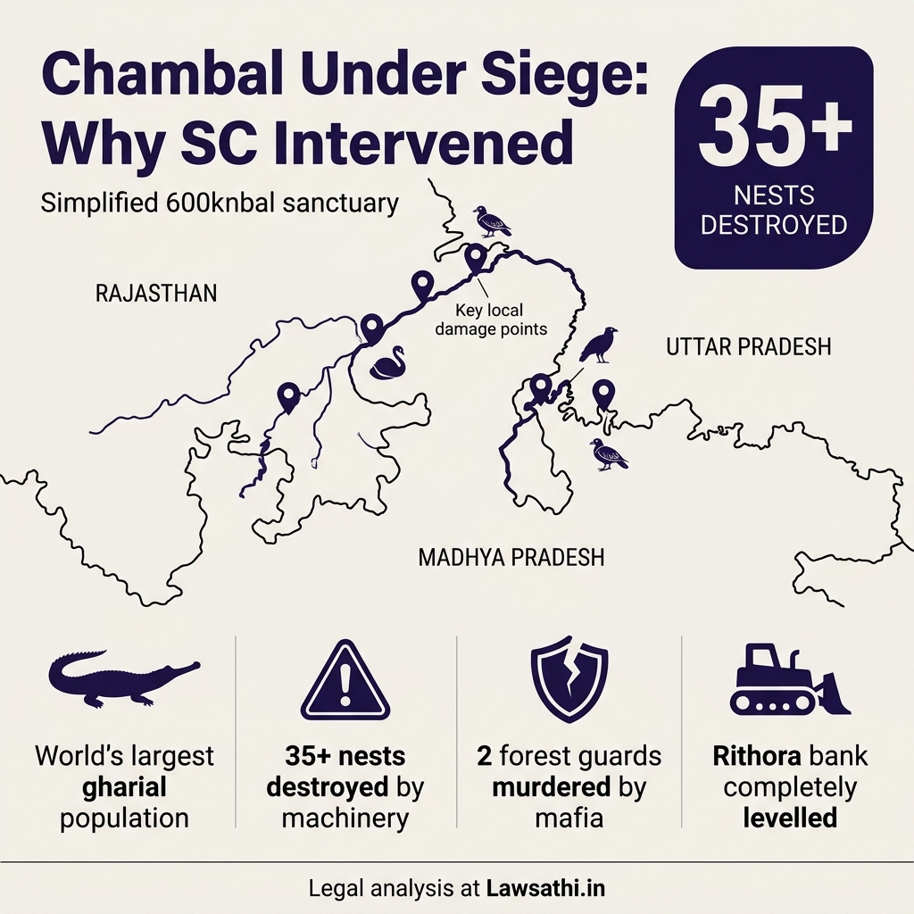 The Gharial Crisis: Why the Supreme Court Intervened