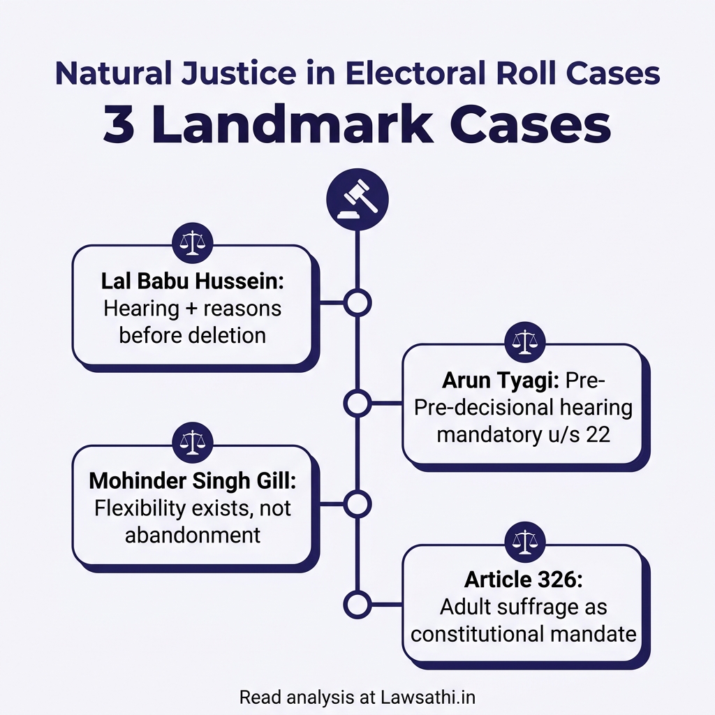 Natural Justice Framework: Key Legal Precedents